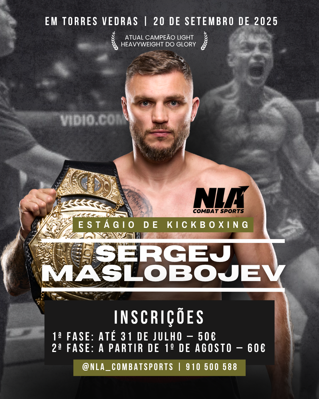 Estágio Campeão do Mundo do Glory Sergej Maslobojev