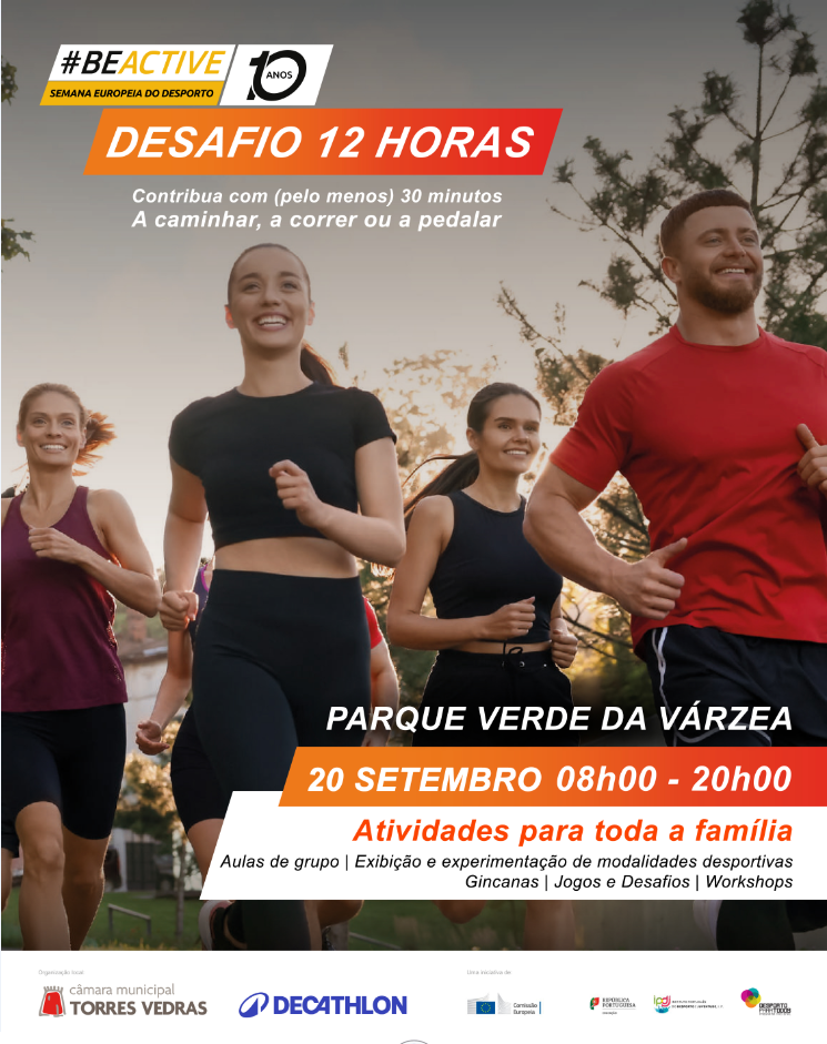 Desafio 12 horas #BEACTIVE 2025 – A caminhar, a correr ou a pedalar