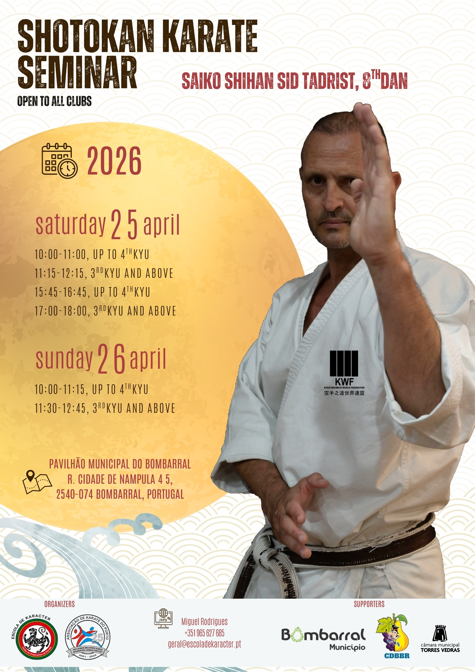 Estágio Internacional de Karate-Do Shotokan KWF com Shihan Sid Tadrist